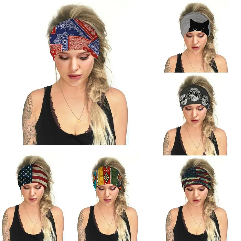 

Sweat Absorbing Multi-function Headband Scarf Stretchable Fitness Sweat Bands Sports Headband Running Hairband Yoga Hair Bands