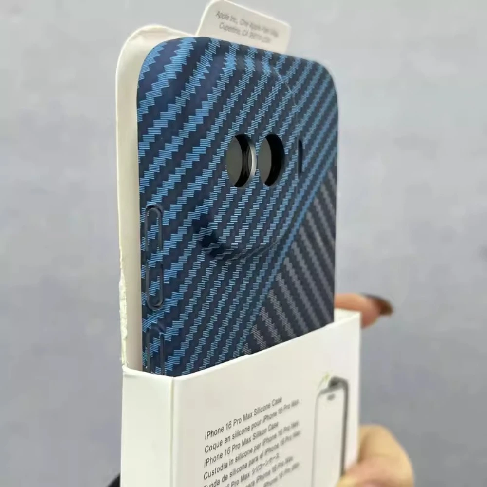 Luxury Matte Carbon Fiber Texture Non-slip Shockproof Bumper Back Cover Case