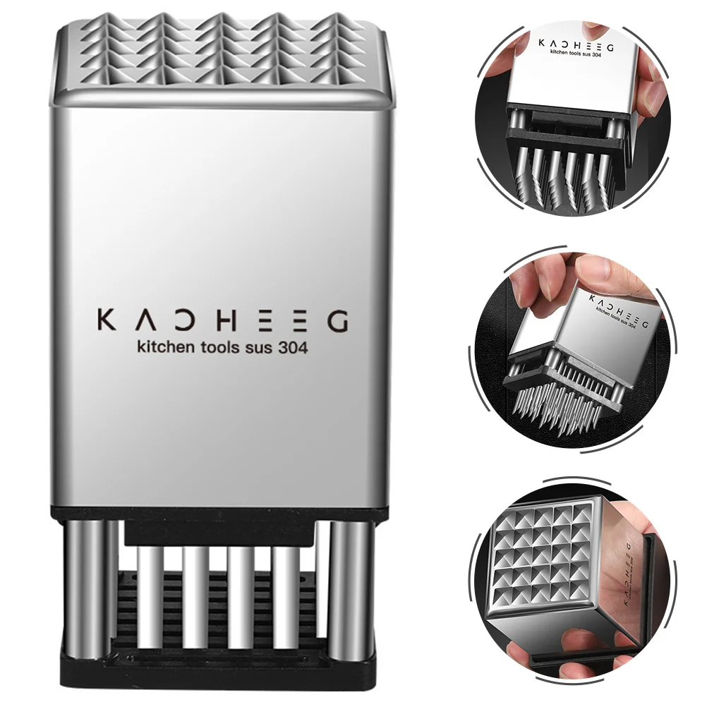 Stainless Steel Meat Tenderizer Kitchen Tool Meat Mallet Poultry Equipment Pounder Flattener Hammer Dining Bar