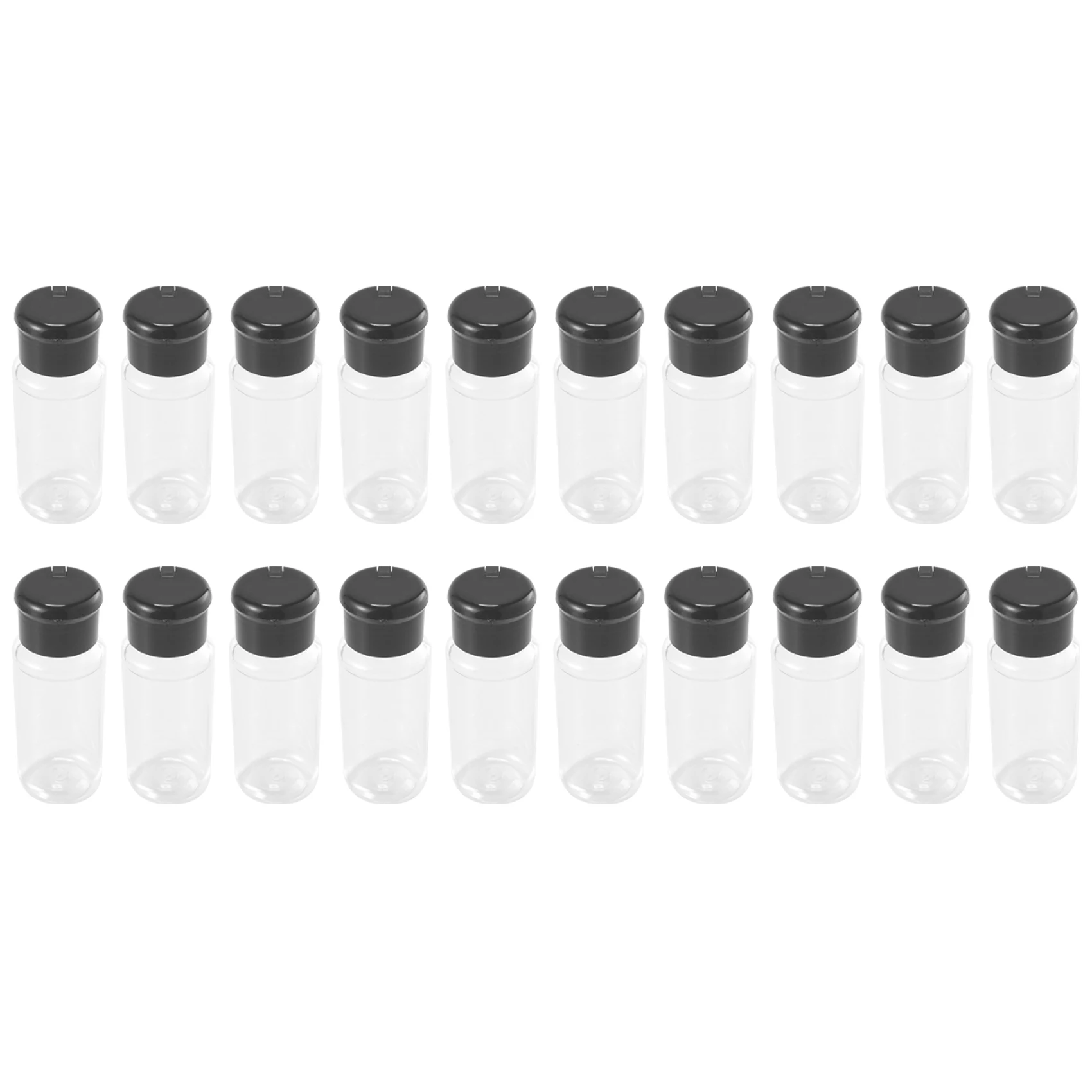 20Pcs/Set 100Ml Spice Salt Pepper Shakers Black Seasoning Jar Can Pepper Bottle Barbecue Condiment Kitchen Gadget Tool kitchen tools