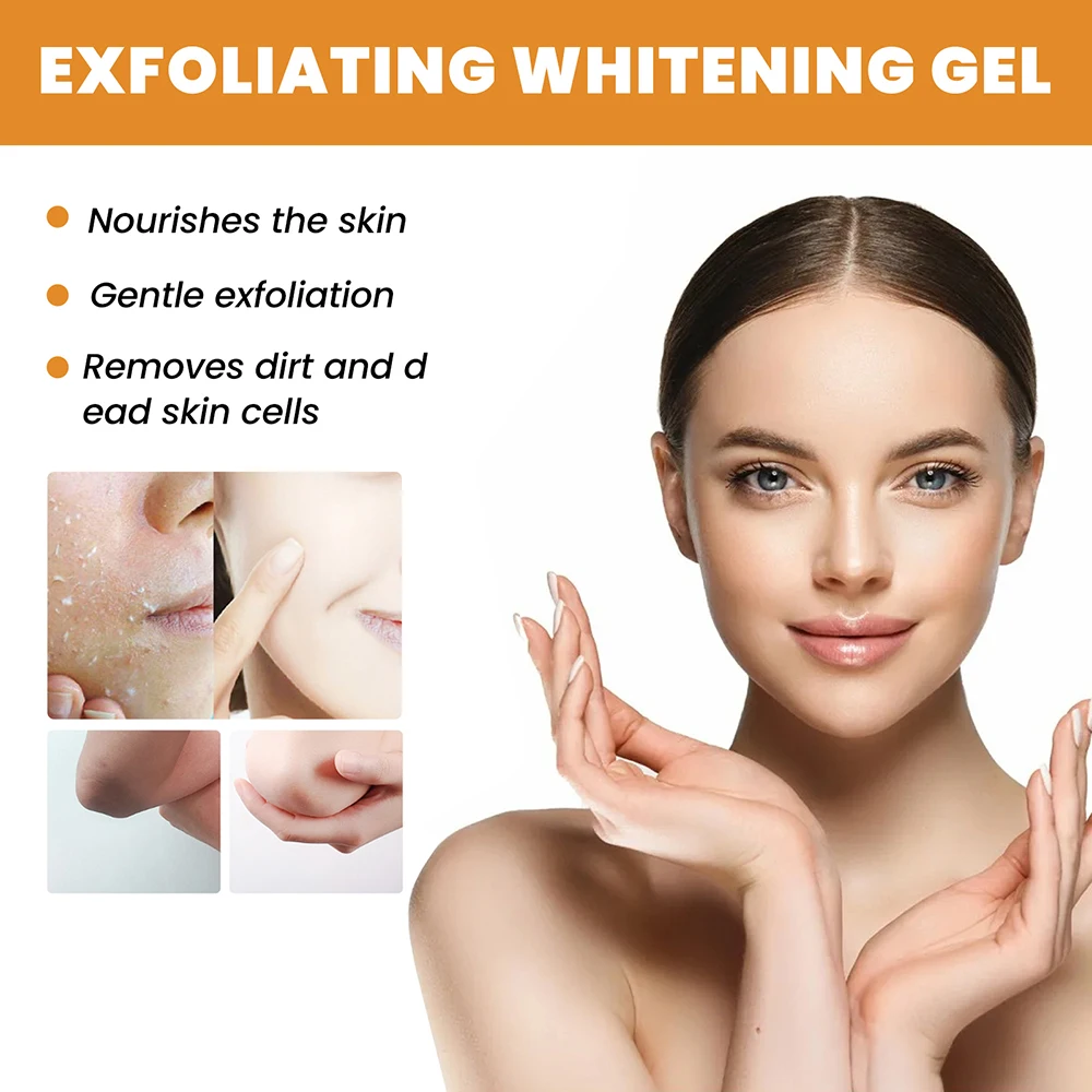 50g Body Exfoliating Gel For Dead Skin Removal Skin Rejuvenation Lightening Body Peeling Gel Facial Scrub Cleansing Cream