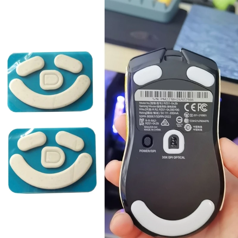 Pedale Per Mouse Con Bordo Curvo Per Mouse Pad Per Mouse Da Gioco Razer V2 Pro 2 Set