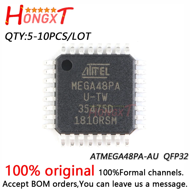 

5-10PCS 100% New ATMEGA48PA-AU ATMEGA48PA AU QFP-32.