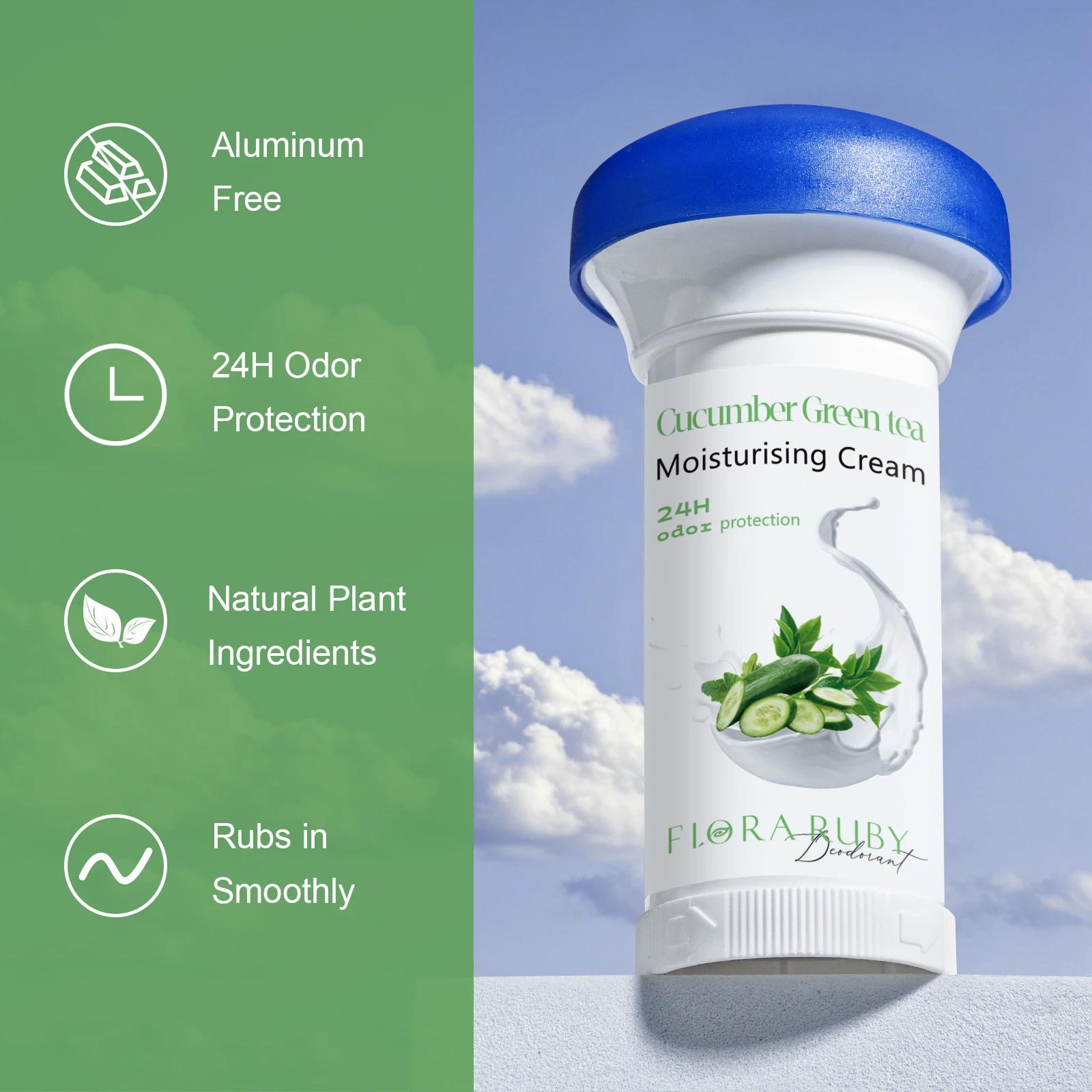 مزيل العرق الطبيعي للرجال والنساء | حماية من الرائ...