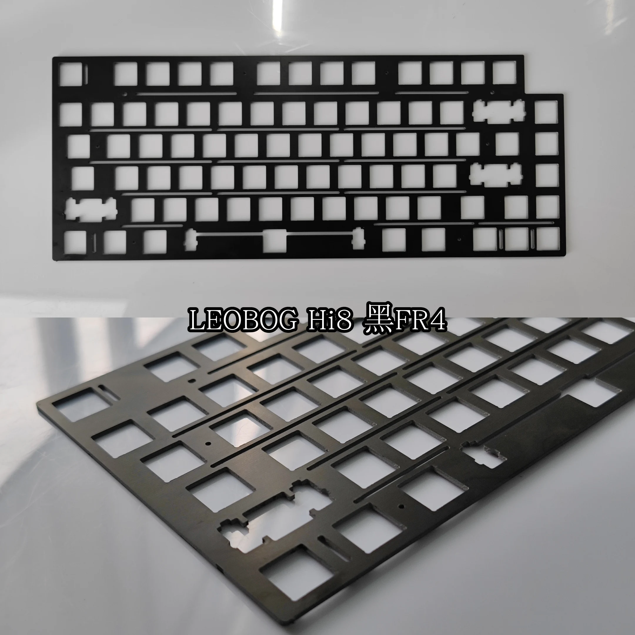 Leobog Hi8 Alumínio Fibra de Carbono Placa de Teclado de Aço Fr4 Placa Montada Estabilizador tipo - Imagem 3