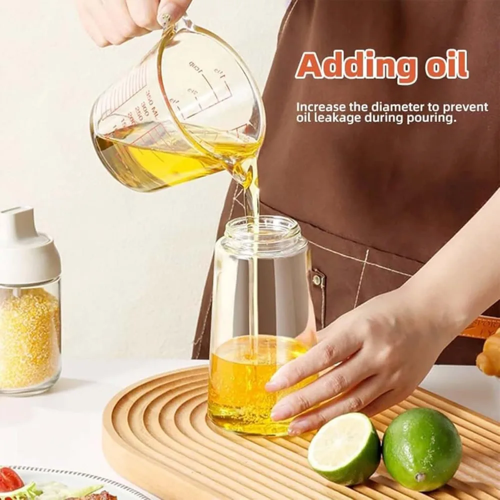 Pulvérisateur d'huile d'olive de cuisson en plastique 2 en 1, 500ml, 1 à 4 pièces, Spray d'huile de cuisson pour friteuse à Air de cuisine, cuisson, salade, grillades, barbecue