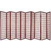 10 Panel Room Divider Square Design - Black 2
