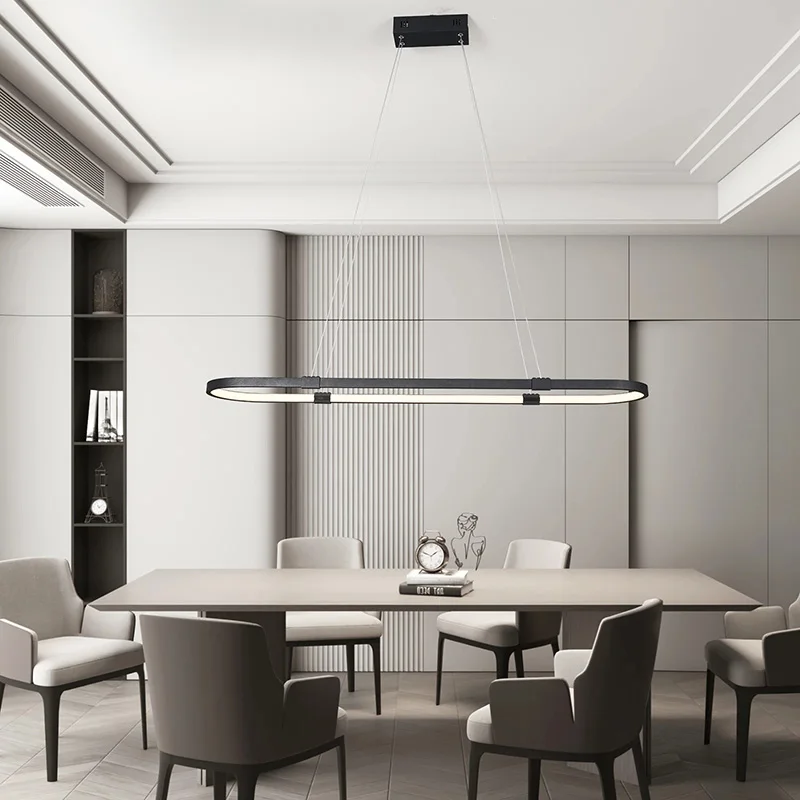 

Luminaire Black Led Lamp Pendant Light For Living Room Kitchen Pendant Chandelier Lamp Dining Table Hanging Light Fixture Decor