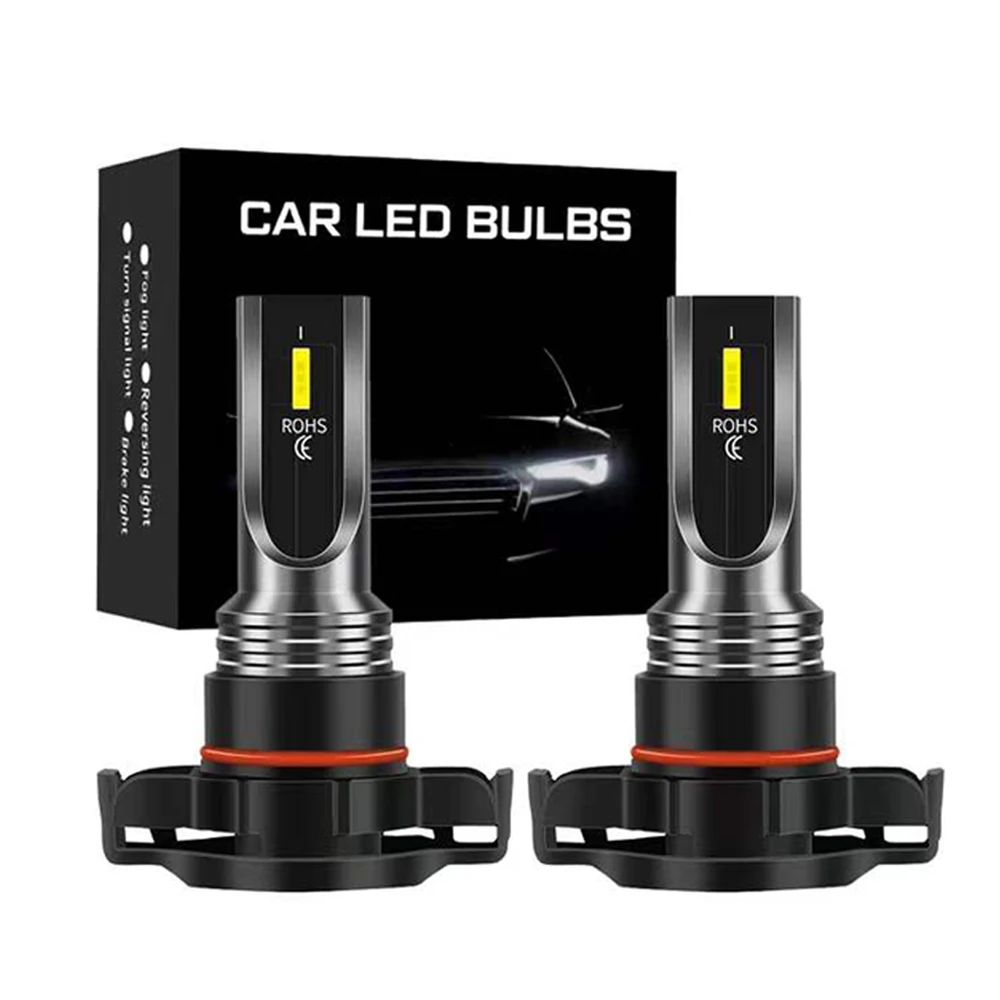 2PCS PSX24W H16 P15D Motorcycle H7 LED 6500K 20000K 8000K 20W 3000LM 9006 HB4 Moto Bulbs H11 9005 HB3 LED Car Fog Lamp For ATV