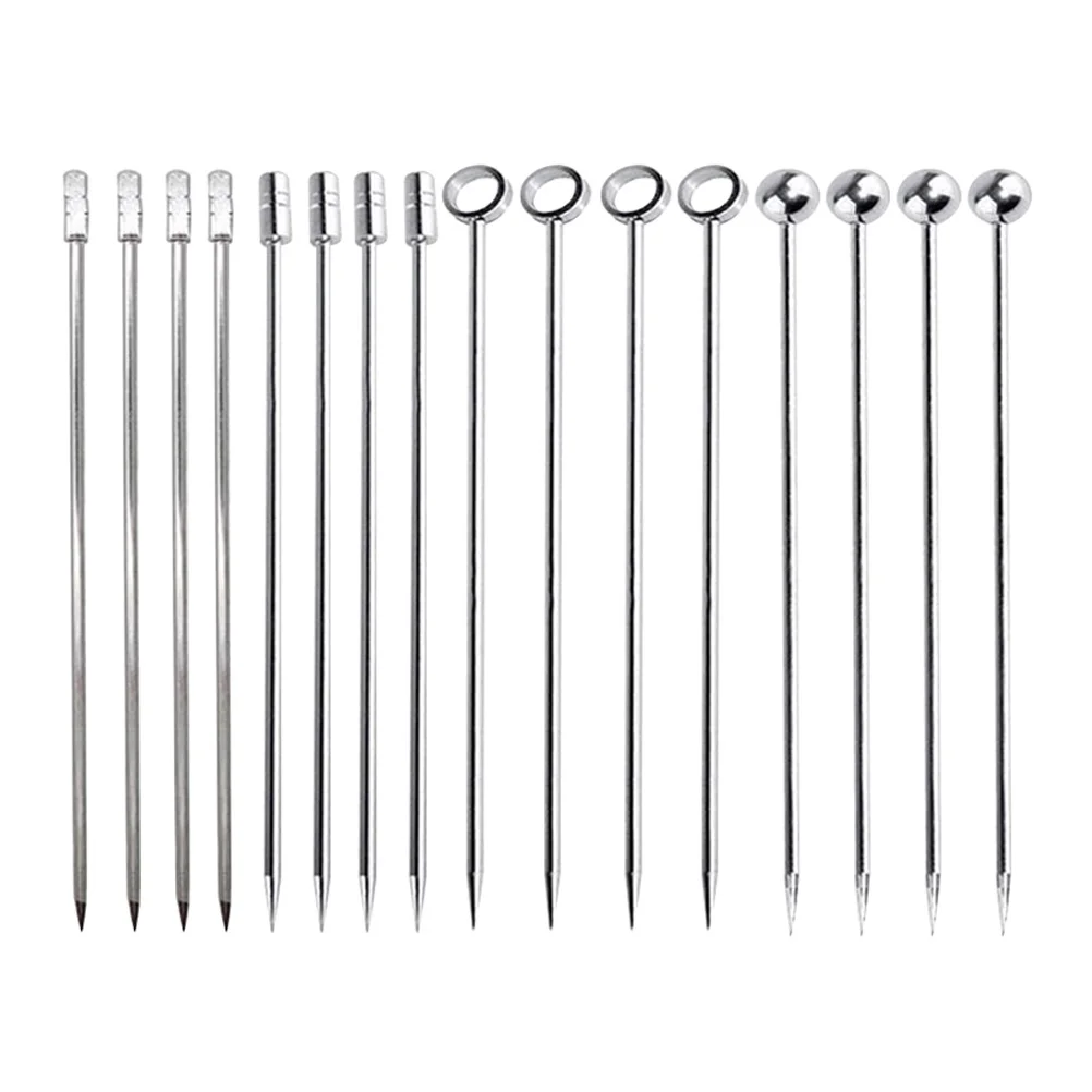 Cocktail Forks Sticks Picks Fork Metal Steel Stainless Salad Toothpicks Skewers Flatware Long Bar Cutlery Fondue Pastry Tasting