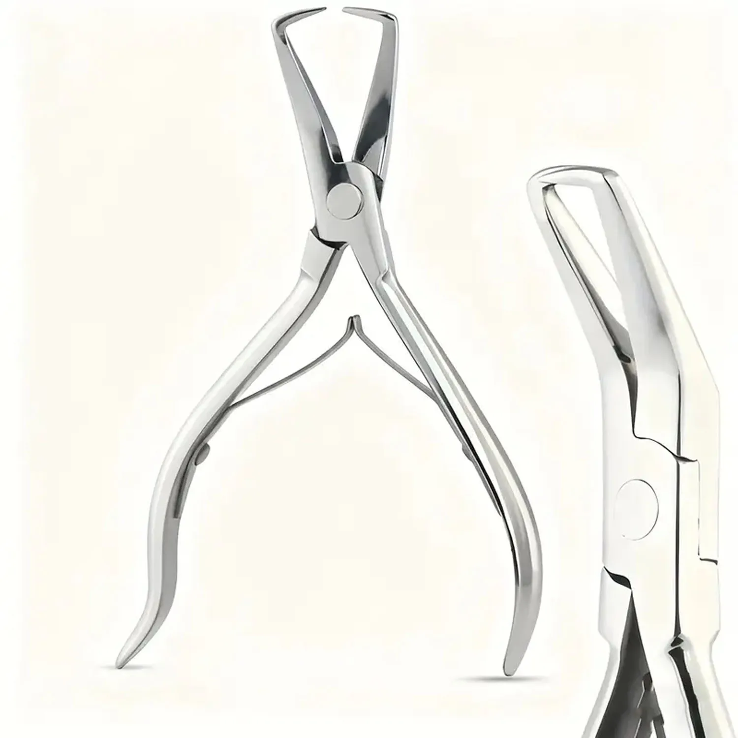 5.5 Inch Hair Extension Tools Silver Microlink Bead Remover Plier Micro Ring Beads Opener for Hair Extensions Removal