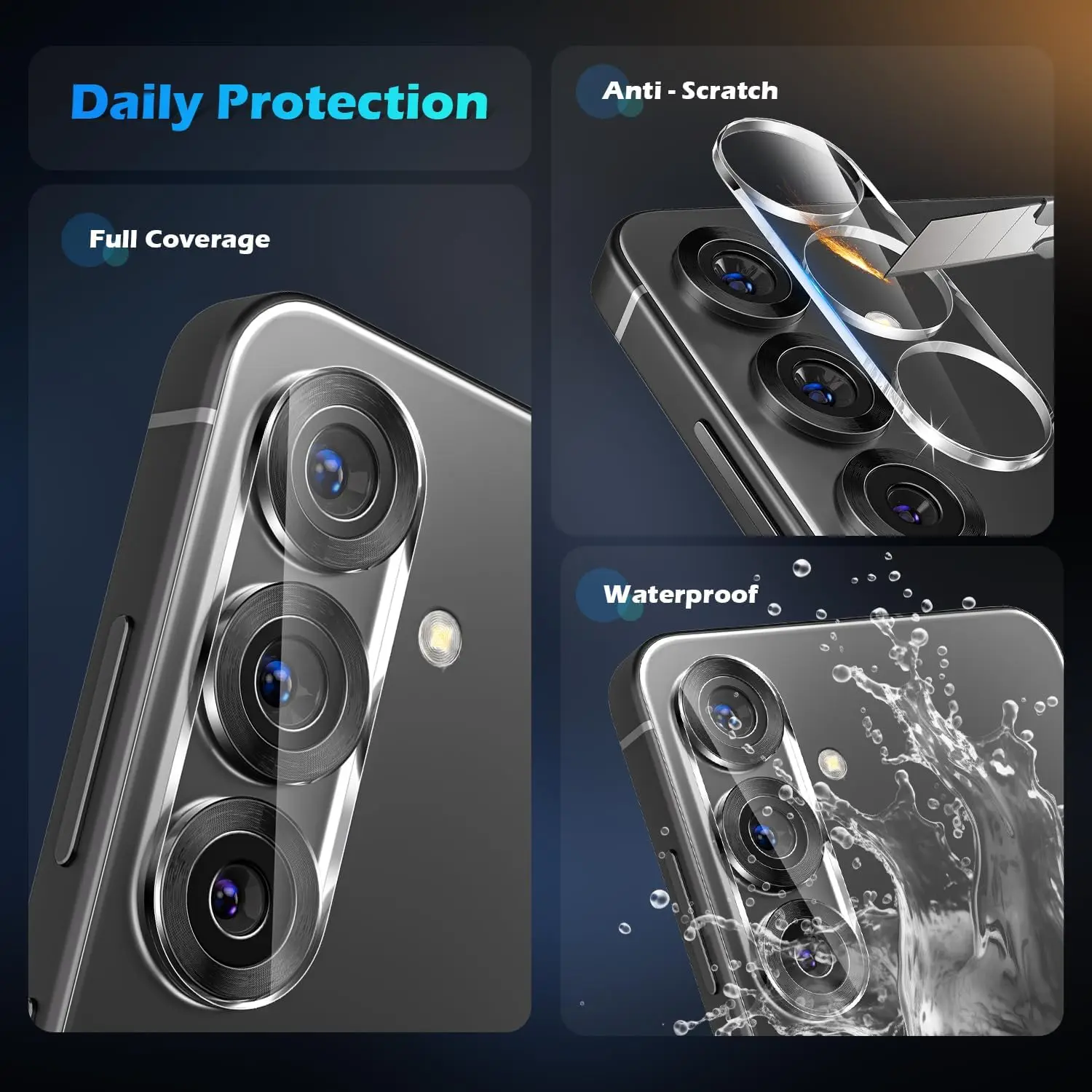 HD Camera Protector Back Lens Tempered Glass Cover for Samsung Galaxy S25 S24 S23 S22 Ultra Plus FE Lens Protectors for S25Ultra