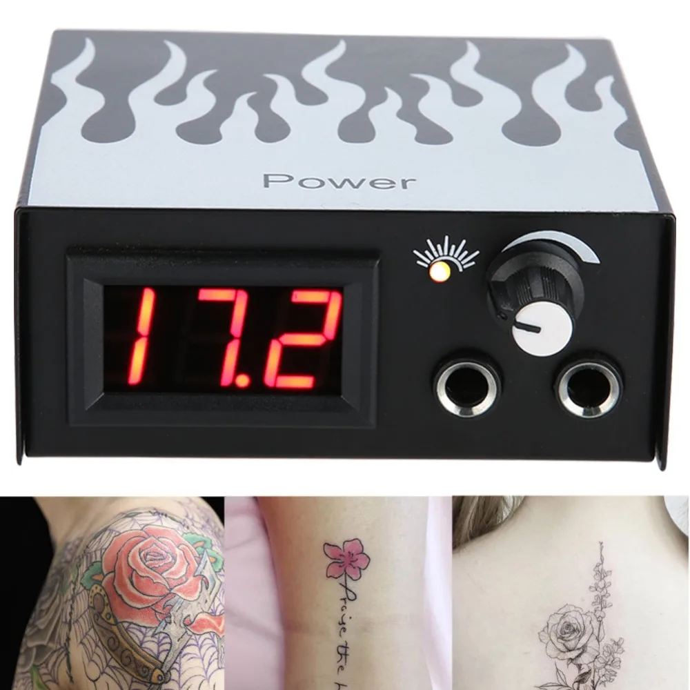 

Flame Pattern Digital LCD Tattoo Power Supply for Tattoo Machine Microblading Transfer Tattoos Body Art Temporary Tattoos Tupply