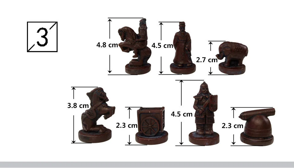 2 Yernea New Quality Traditional Chinese Chess Game Set Resin Chess Pieces Soft Chessboard Archaize Retro Chess Board Games (4)