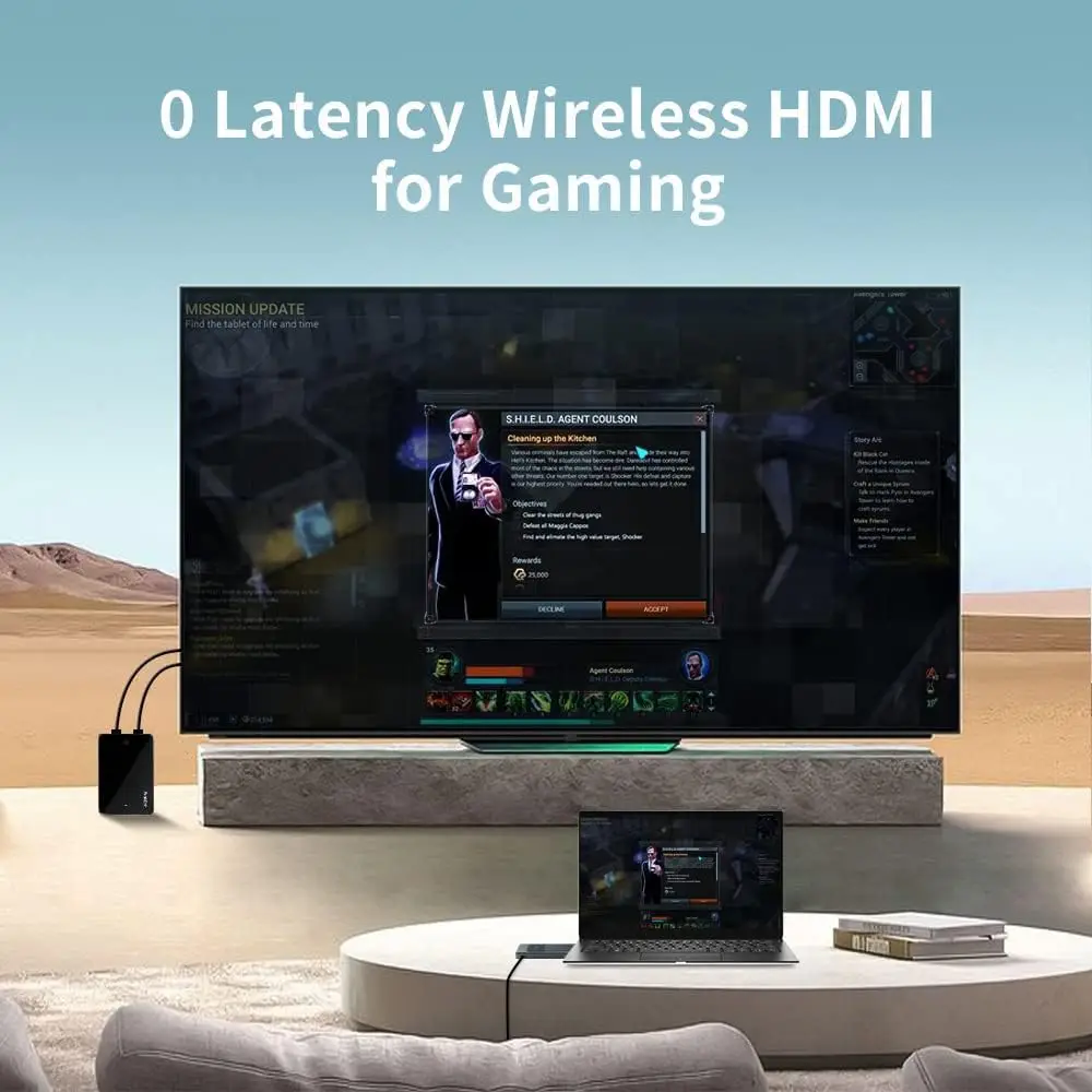 Peakdo-ワイヤレスHDMIトランスミッターおよびレシーバー,p3