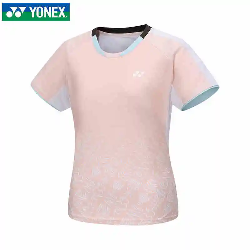 YONEX Men's and Women's Badminton Wear Tops Short Sleeve Quick Dry Sweat-absorbent Breathable Training Suit T-shirts badminton uniforms
