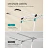 Clothes Drying Rack Foldable, Gullwing Laundry Drying Rack, Space-Saving, 22.2 x 68.1 x 38 Inches, Sock Clips, Metal Structure 4