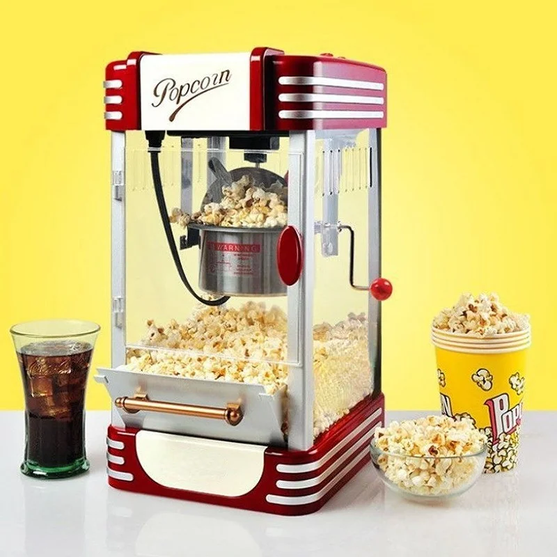 Popcorn Maker Fast Heat Up Popcorn Popper Machine Electric Nonstick Hot Oil  Popcorn Maker Easy To Control Clean EU Plug - AliExpress