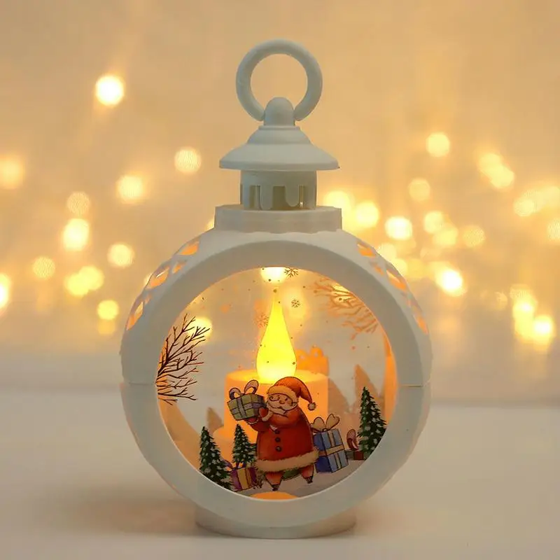 

Santa Claus Snowman Lantern Light Merry Christmas Decoration for Home Christmas Tree Ornament festive New Year Gift for Children