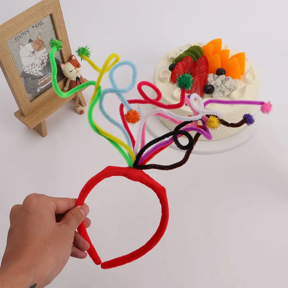 

Cute Headwear Hair Accessories Birthday Atmosphere Photo Props For Women Hair Hoop Spring Ball Hairbands Headband