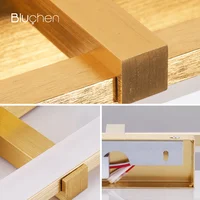 Golden Wall Lamp 40cm 51cm Bedroom Mirror Led Wall Light Surface mounted AC90-260V Hardwired Wall Sconce Acrylic Picture Light - Image 6