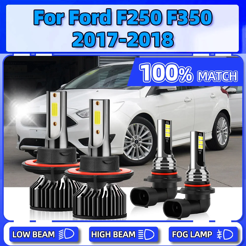 

Canbus LED Headlight Bulbs 12V Car Fog Lights 40000LM Auto Headlamps 240W Front Lamps 6000K White For Ford F-250 F-350 2017 2018