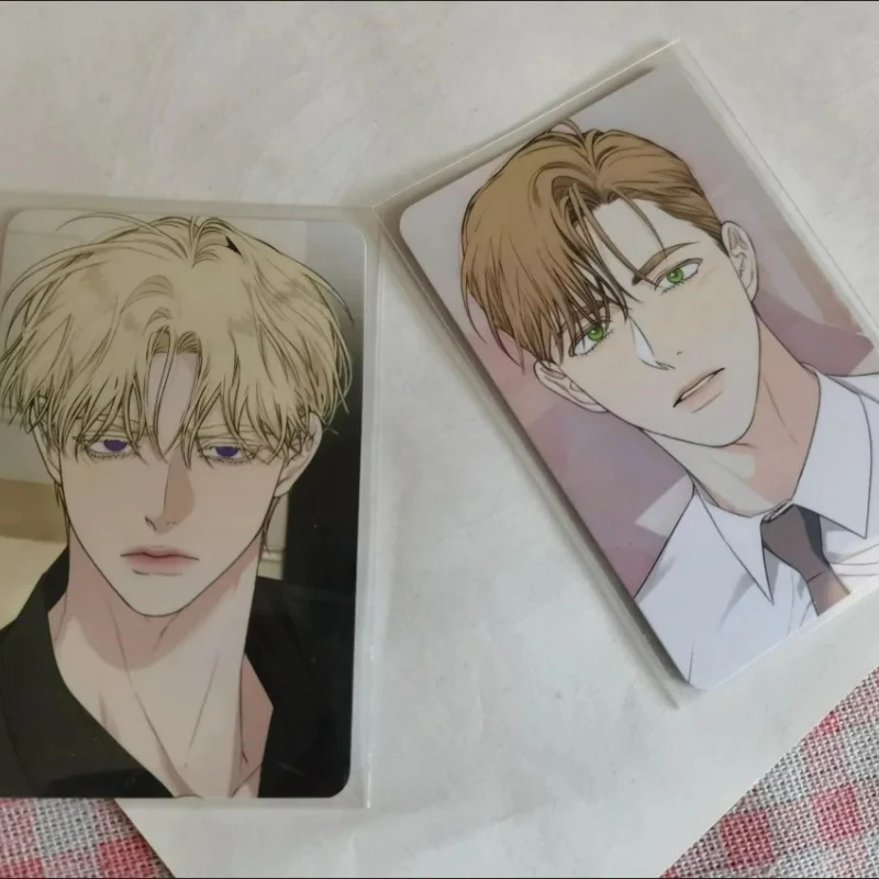 2 Pcs/set BL Male Male Love Lomo Card Alpha and Omega HD Photocard Postcard Fans Friends Cosplay Gift