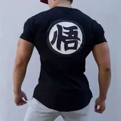 Gym Short Sleeve Fashion Japanese Anime Tops Tee Shirts Hip-Hop Unisex 100%Cotton T-Shirts Men Clothing S-5XL t shirt cotton t shirt