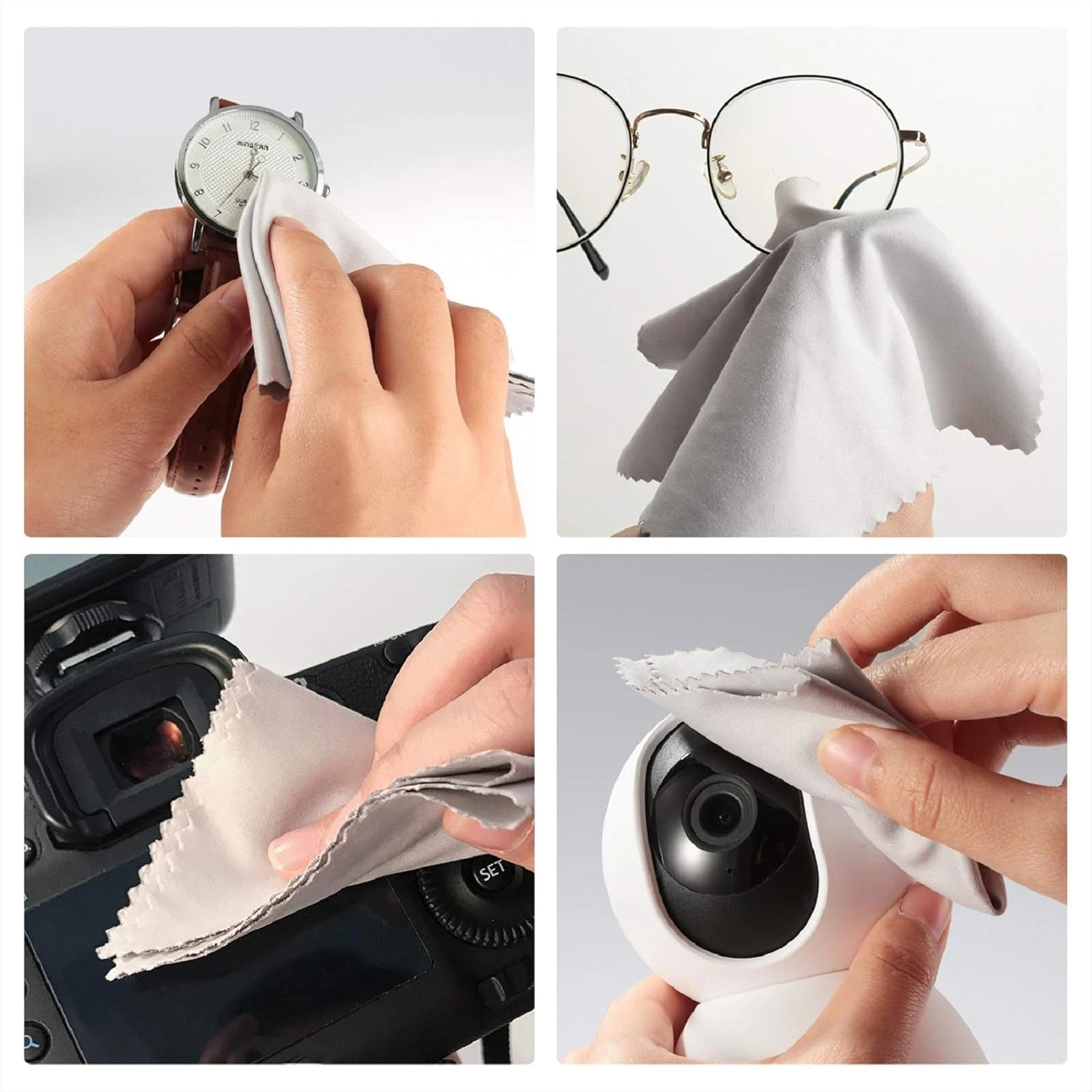 안경용 마이크로화이버 청소 천, 스크린 클리닝 와이프, 아이폰, 삼성, 아이패드..