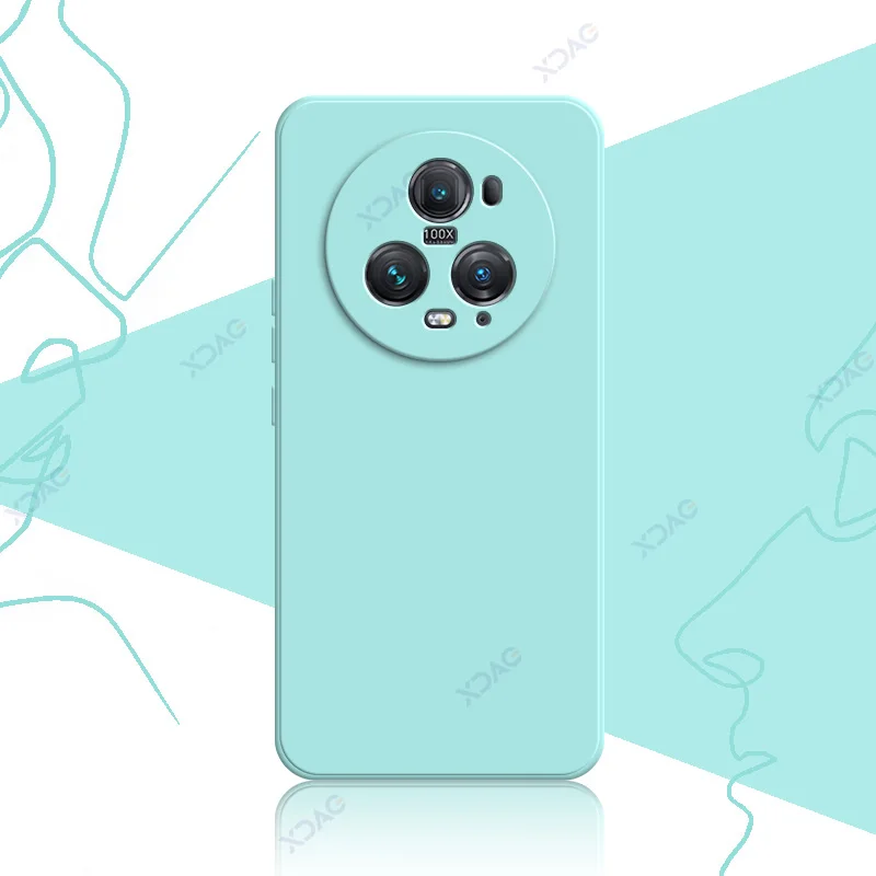 Premium Liquid Silicone Case Cover for Honor Magic 5 Series - Soft Square Design