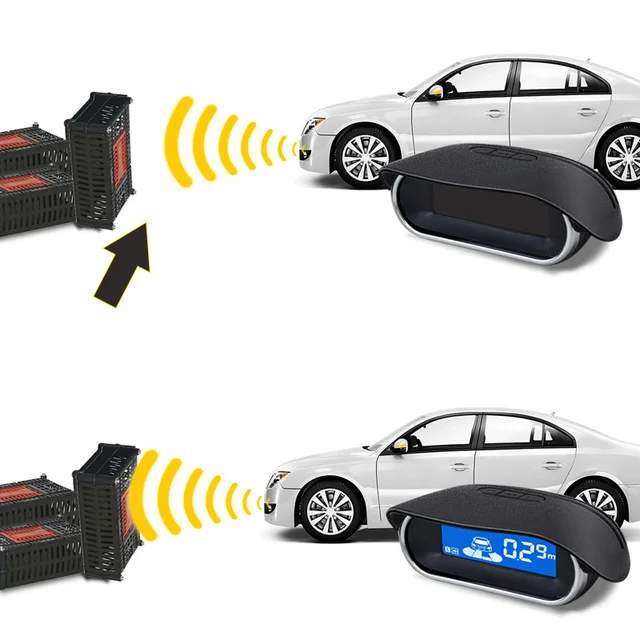 Parking Sensor 4 Kit de sensor de estacionamento Carro Automóvel Reverter  Backup Radar Eletrônico Traseiro Detector Automático Apoio