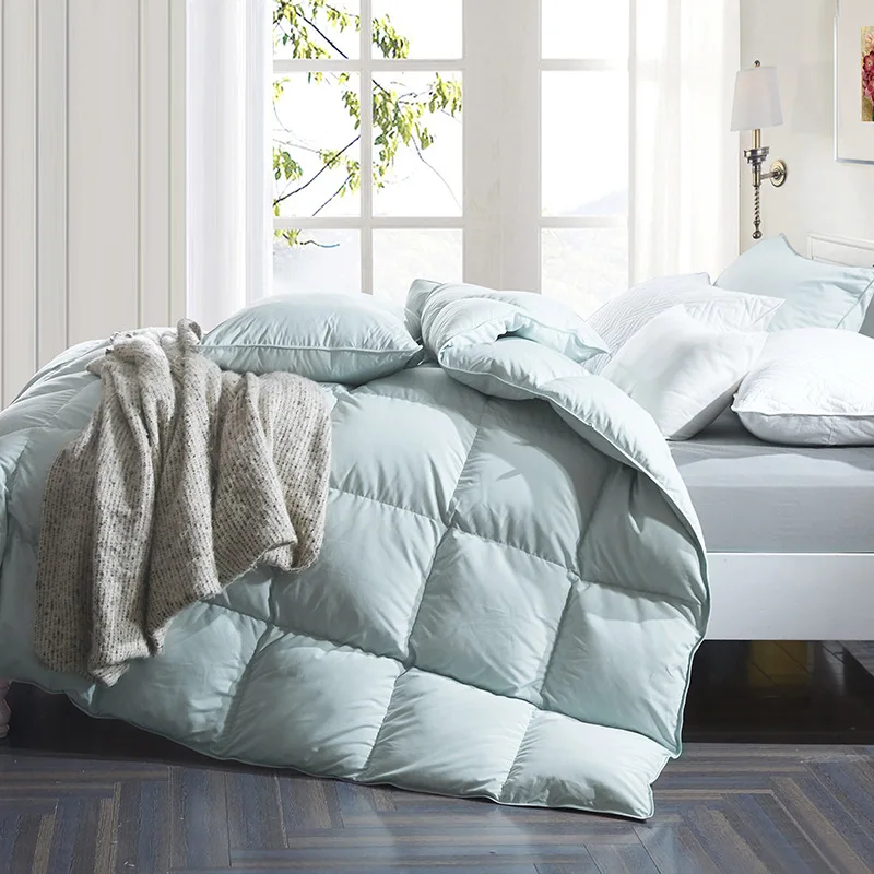Hotel duvet spring and autumn quilt single warmth, winter quilt double thickened home core classic solid color