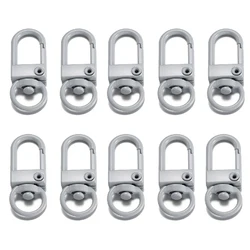 Alloy Snap Lobster Clasp Hooks for DIY Jewelry and Accessories (10 - Pack) Wholesale (Gray)