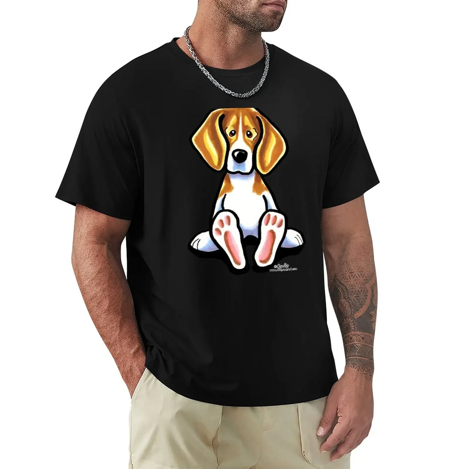 

Big Feet Beagle T-Shirt korean fashion new edition vintage clothes plain white t shirts men