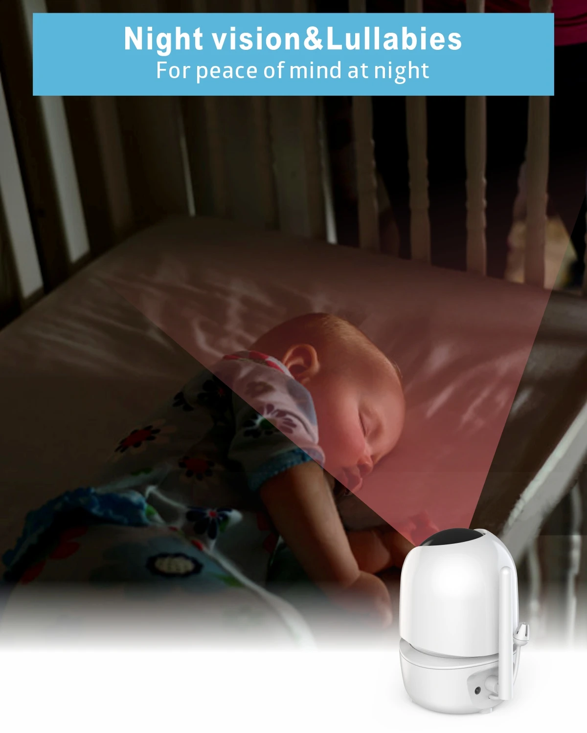 New Baby Monitor Two camera 4.3Inch Wireless With PTZ Camera High Security Camera Night Vision Temperature Monitoring Baby S7877877f4c5040b5b1b5bc0143477c19d