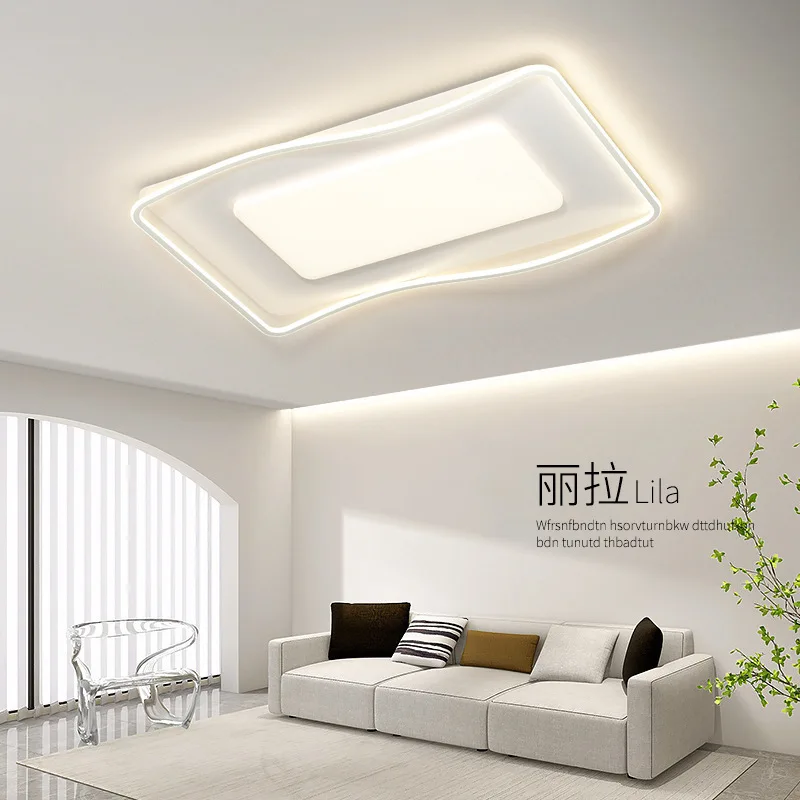 

Living Room Ceiling Lamp Creative Nordic Minimalist Cream Wind LED Lamp Personality Simple Modern Romantic Warm Bedroom Lamp