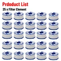 25pcs filter element