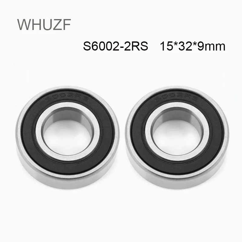

WHUZF 5/10 шт. S6002RS подшипник 15*32*9 мм Φ 440C Нержавеющая Сталь S S6002RS шарикоподшипники S6002 шарикоподшипник из нержавеющей стали