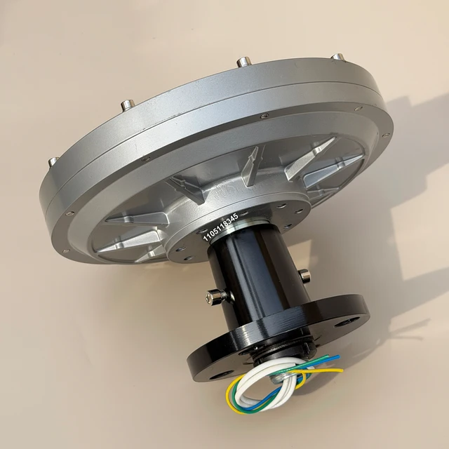 เครื่องกำเนิดไฟฟ้าแม่เหล็กถาวรแบบไร้แกน 6000W 15000W 12V 24V 48V 230V แบบตั้งตรง สำหรับทำกังหันน้ำและกังหันลม DIY 1