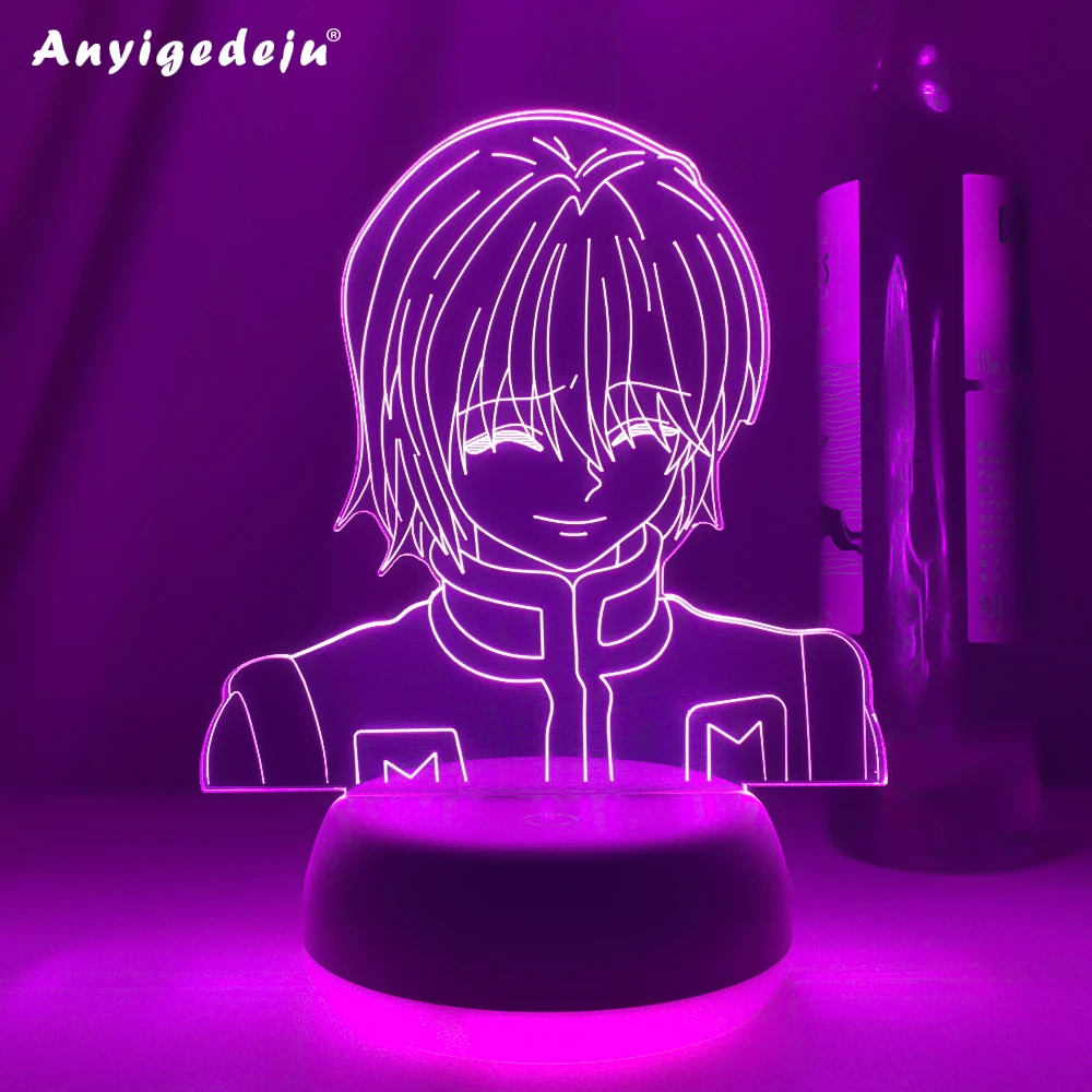 

Фигурка Kurapika, акриловый ночник, Аниме подарок Hunter X Hunter Lamp для детской спальни, светильник льник для детской комнаты, ночсветильник HxH