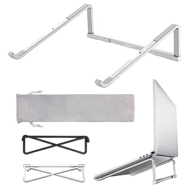 Aluminium alloy Laptop Stand Foldable Laptop Cooling Holder Portable Adjustable Notebook Support/Bracket for Tablet Universal
