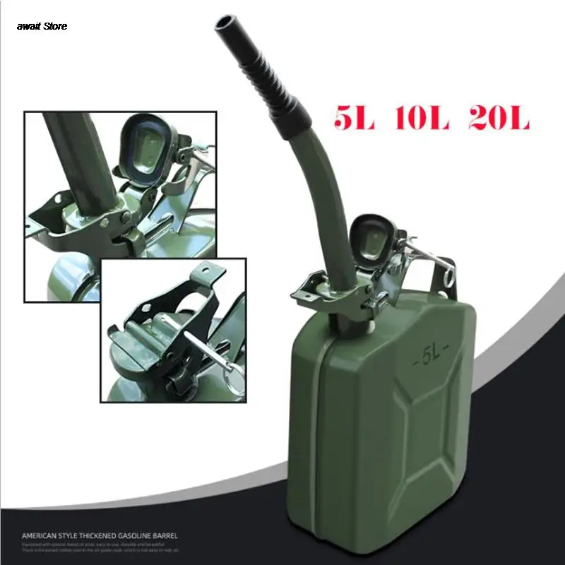 

Tank Fuel Filling Pipe 5/10/20 Liter Jerry Cans Metal Rubber Can Pouring Spout Flexible Nozzle Petrol Seal 38cm + Gasket moto