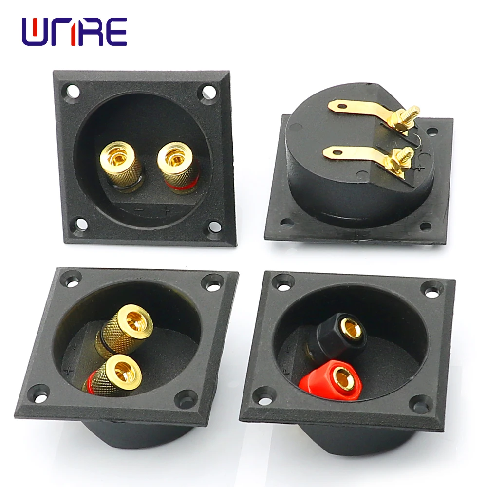 CarStereoSpeakerBoxTerminalConnector2-WayBananaJackandPlugsSubwooferPlugsSpeakerBoxTerminalBindingPost