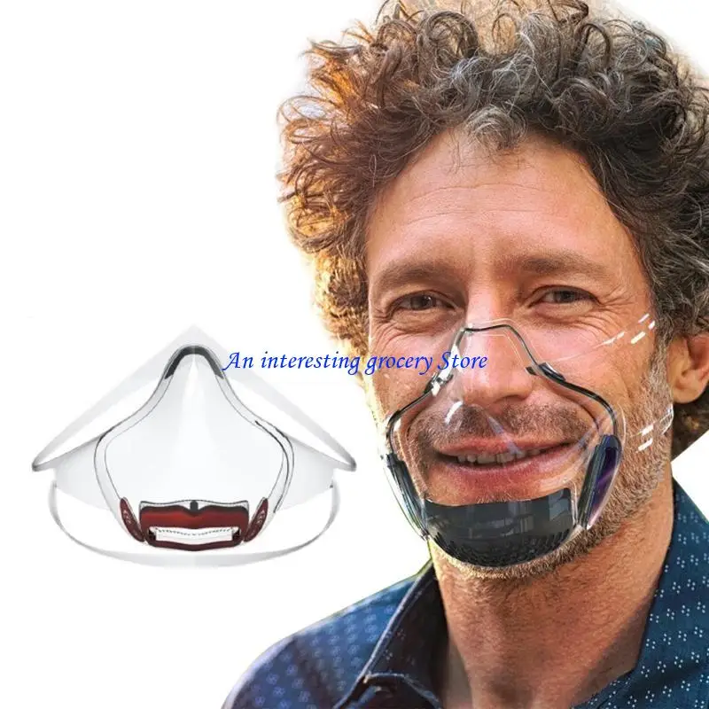 652d sichtbares klares Face_mask, transparentes face_shield für Erwachsene, Face Maske – Detail 1