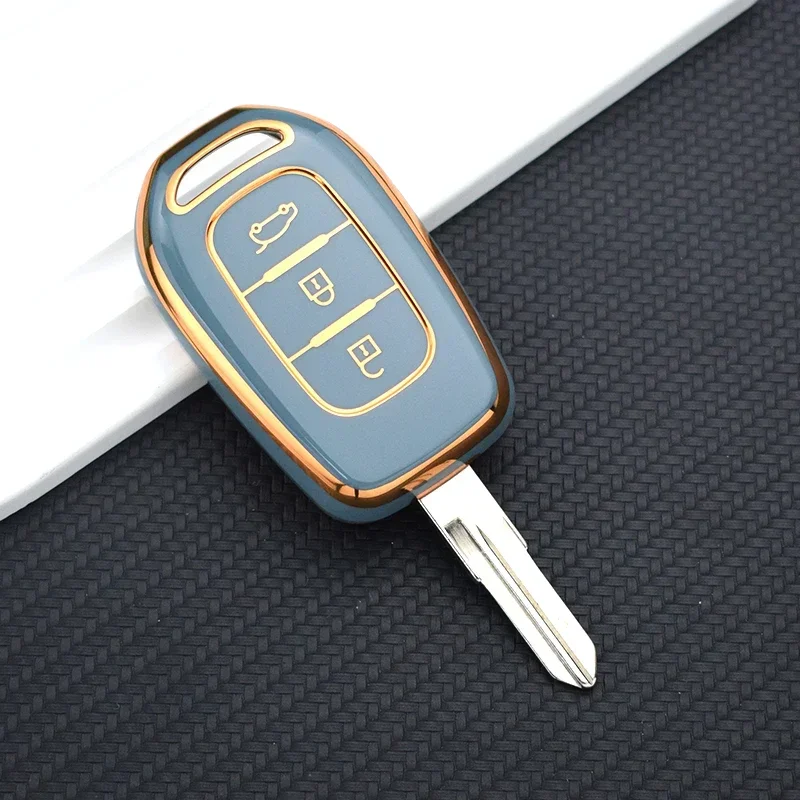 TPU Shell Fob For Renault Kwid Traffic Symbol For Dacia Sandero Logan Duster Car Remote Key Cover Case Key Protector Holder