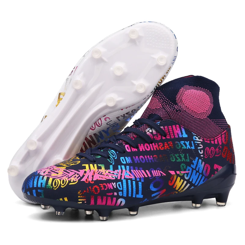 Mens Football Sneakers AG/FG Outdoor Training Kids Soccer Shoes Waterproof Anti-Slippery Wear-Resistant Women Soccer Cleats football shoes