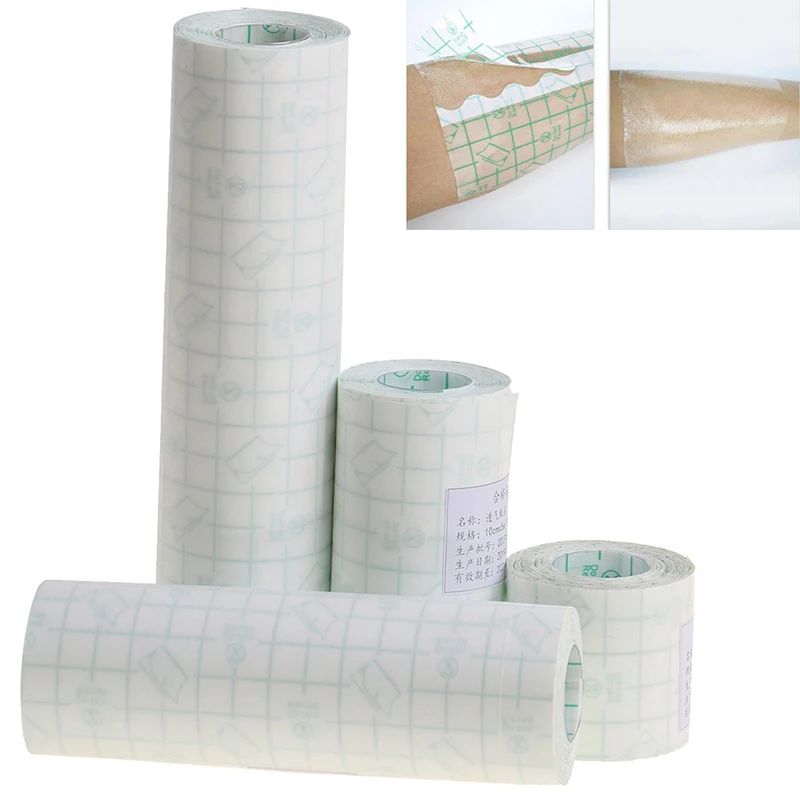 1Roll PU Bath Waterproof Adhesive Wound Dressing Medical Fixation Tape Bandage medical wound dressing
