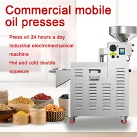 Hot Cold Oil Extractor Commercial Intelligent Electric Stainless Steel Oil Press Machine 15-25kg/H High Yield Frying Equipment 1
