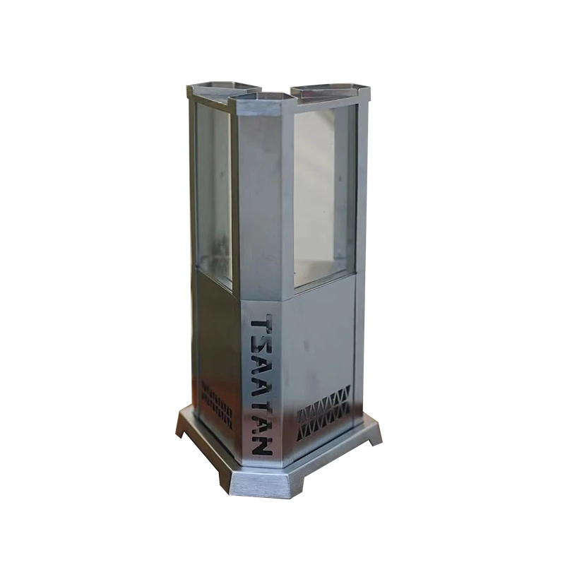 

Уличная лампа для плиты из нержавеющей стали, треугольная насадка для плиты для кемпинга, портативная быстросъемная легкая горелка для частиц