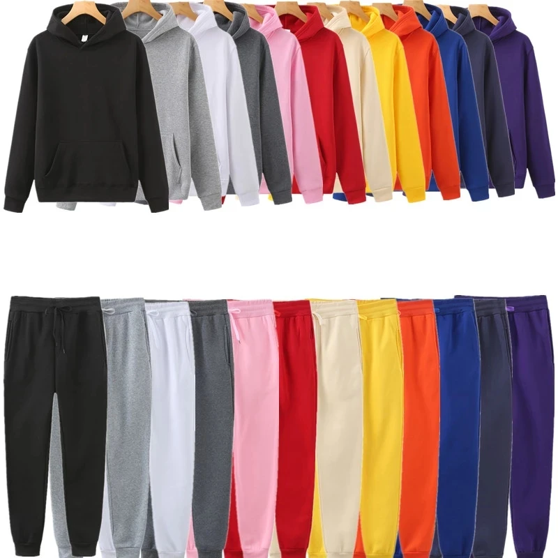

2023 New 12 color men's Hoodie, fashion brand sportswear, Hoodie + sweatpants, two piece Hoodie suit, informal suit, men's